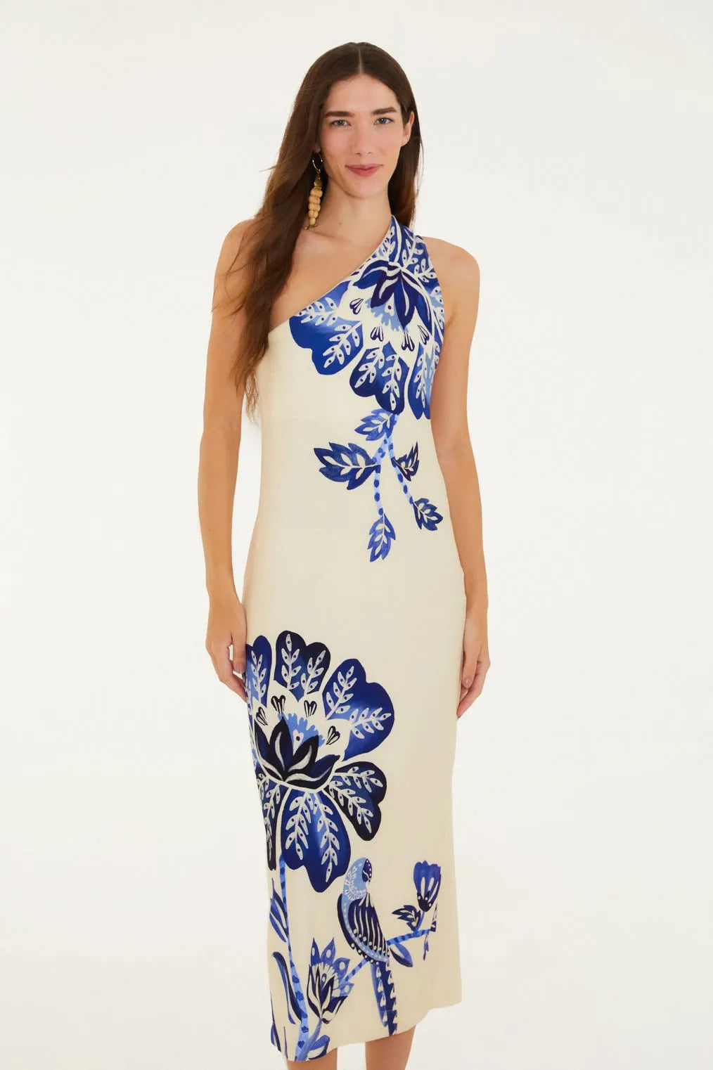 Vestido Ombro Só Estampado Paraíso