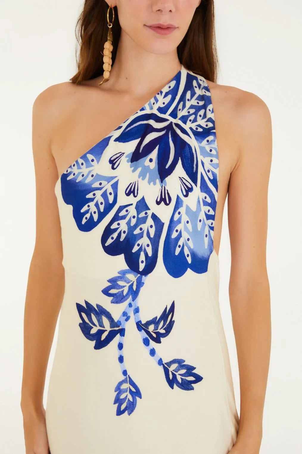 Vestido Ombro Só Estampado Paraíso