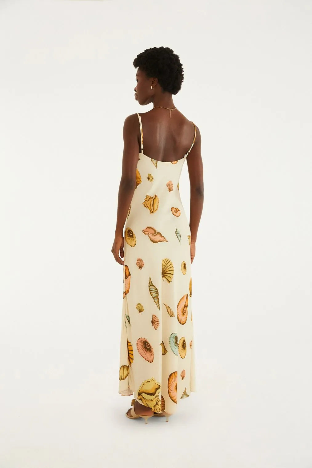 Vestido Alcinhas Estampado Souvenir Mar