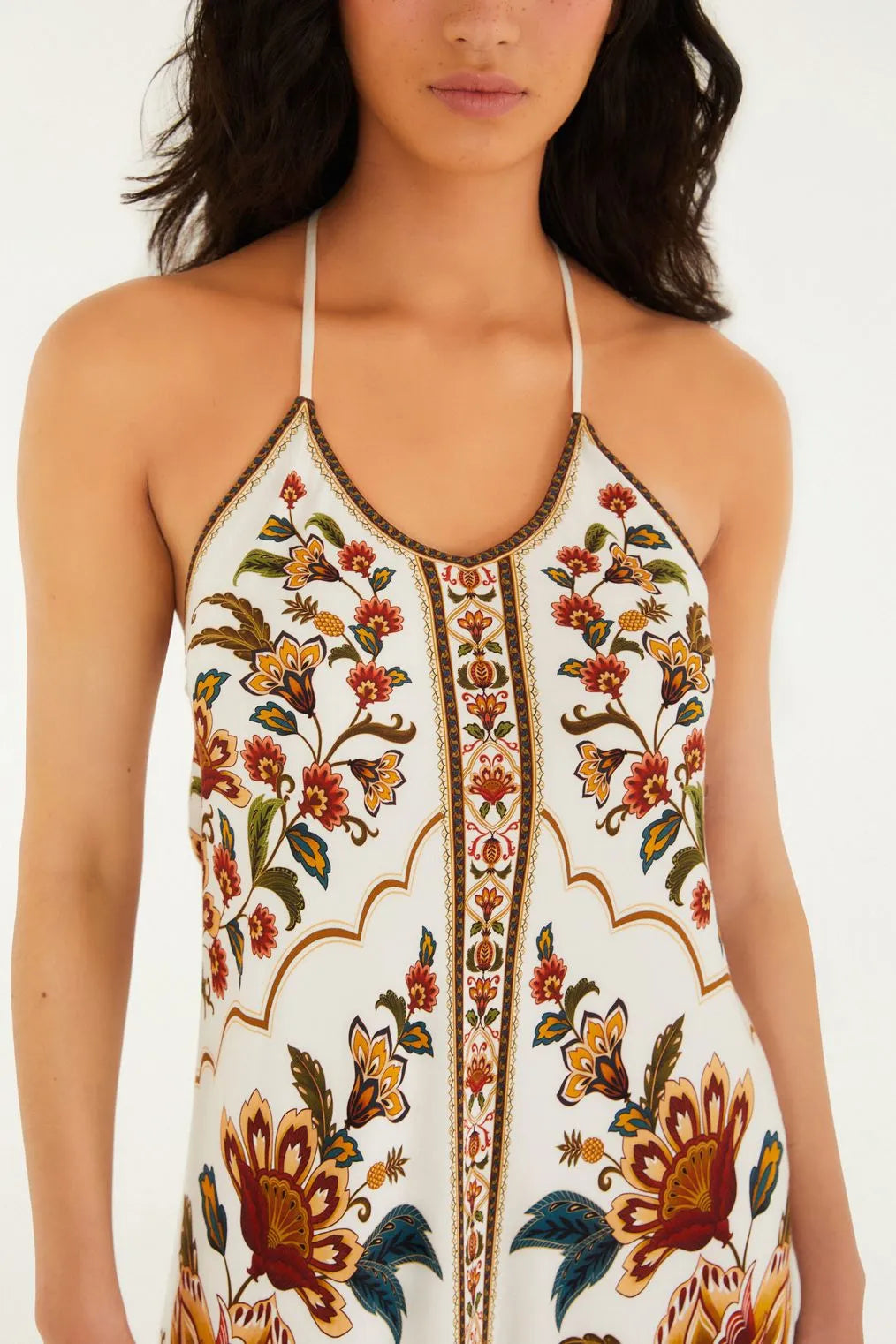 Vestido Estampado Jardim Majestoso