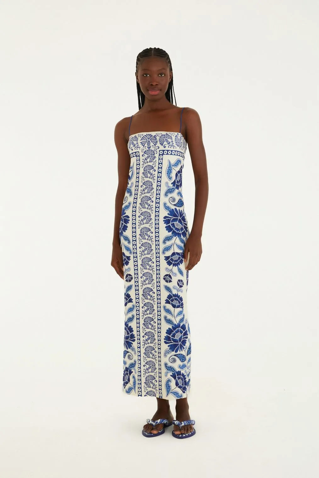 Vestido Midi Estampado Valentina