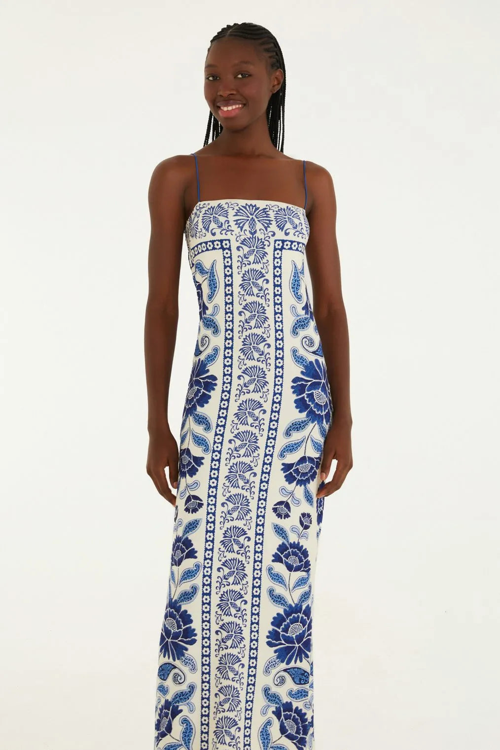 Vestido Midi Estampado Valentina