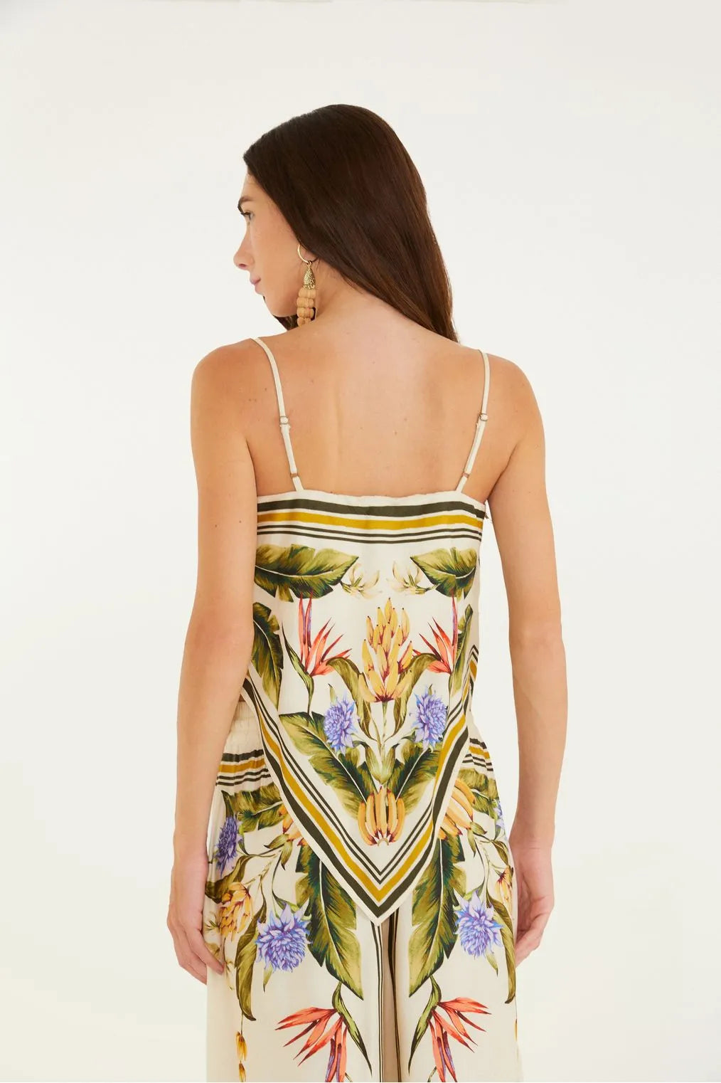 Regata Estampada Lenço Tropical